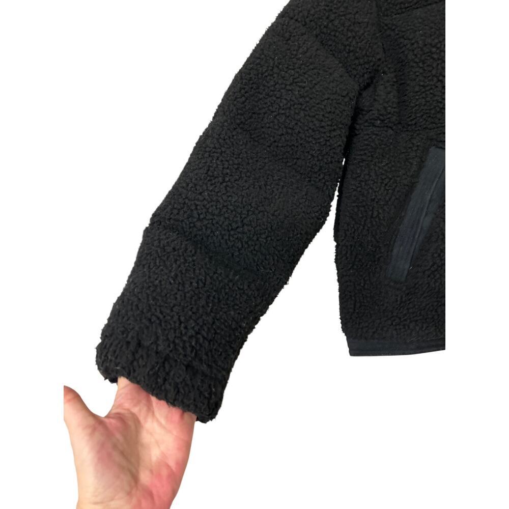 Dickies Mount Hope Sherpa Puffer Jacket Knit Black Women’s Small Cozy Winter - Picture 6 of 16